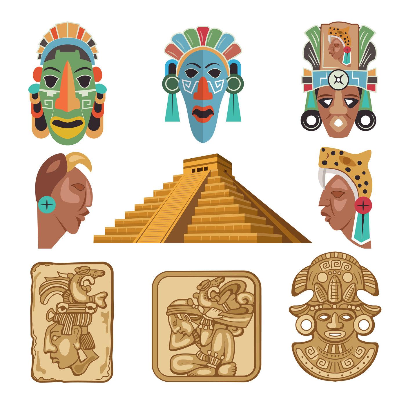 <b>Historical symbols</b> of mayan <b>culture</b>. Religion idols By ONYX ...
