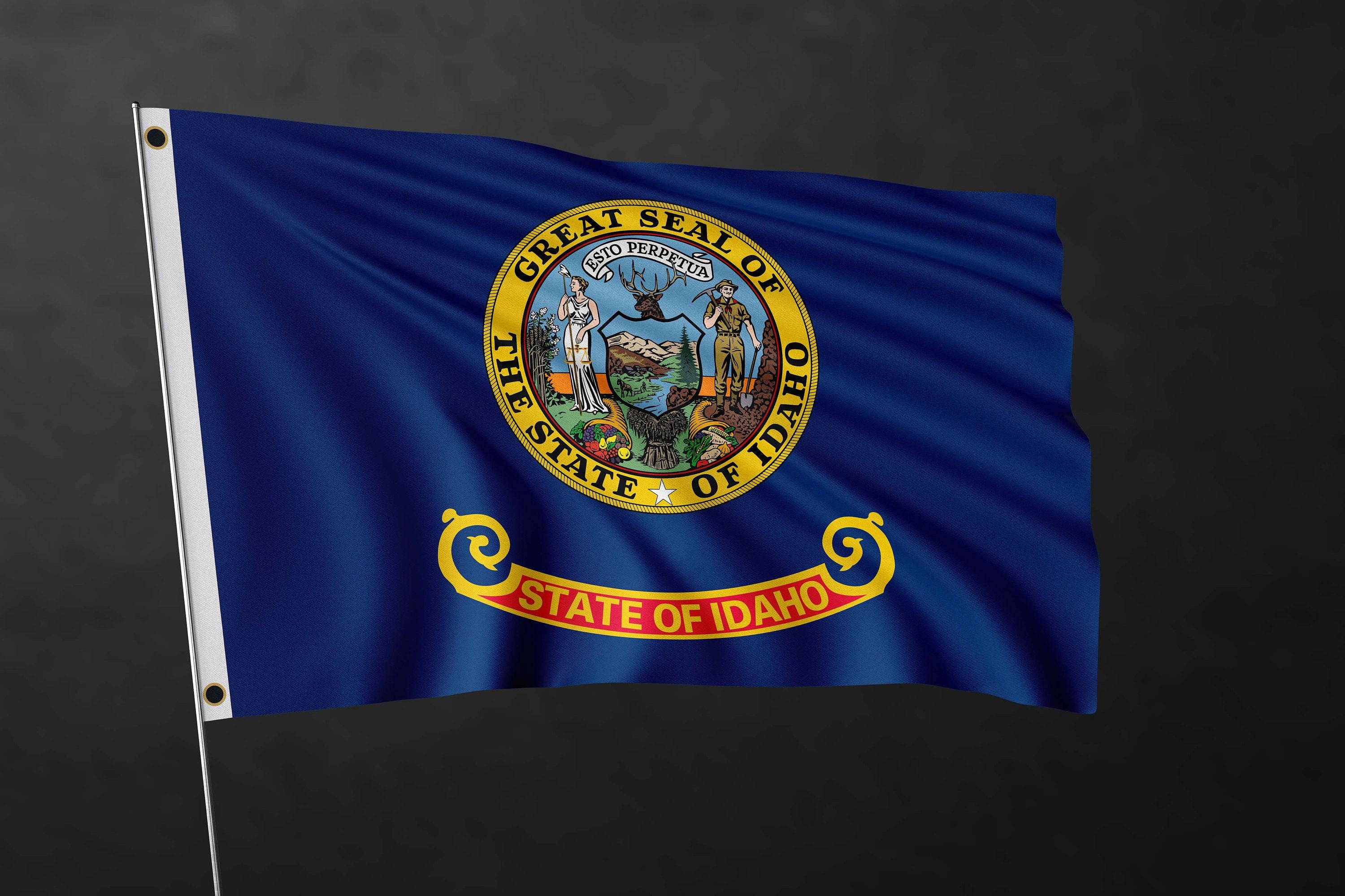Idaho Flag Banner United States of America Flags High Quality ...