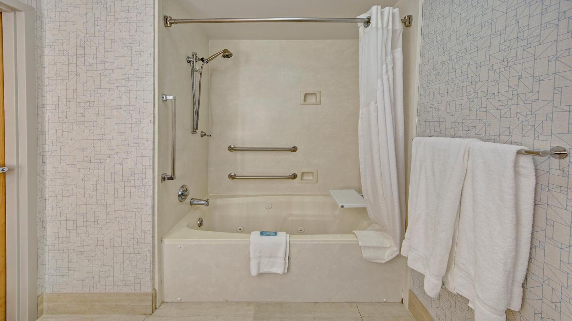 Standard King Room Roll Shower Mobility Access