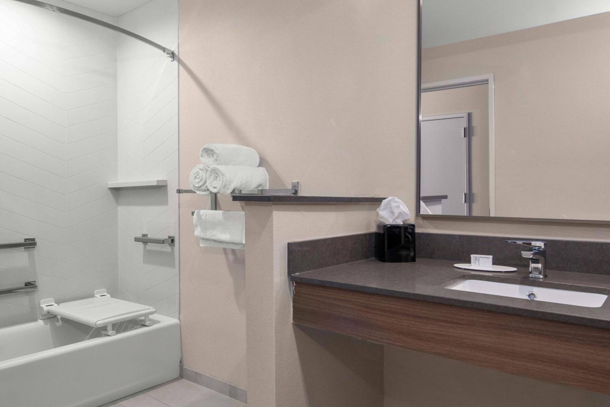 King Room Roll Shower Mobility Access or Hearing Accessible