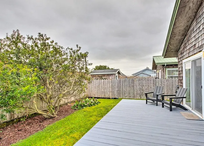 Steps To Beach! Airy Coastal Escape W/ Deck