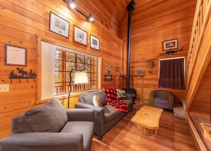 Cabin #4 The Wolves Den - Pet Friendly- Sleeps 6 - Playground & Game Room