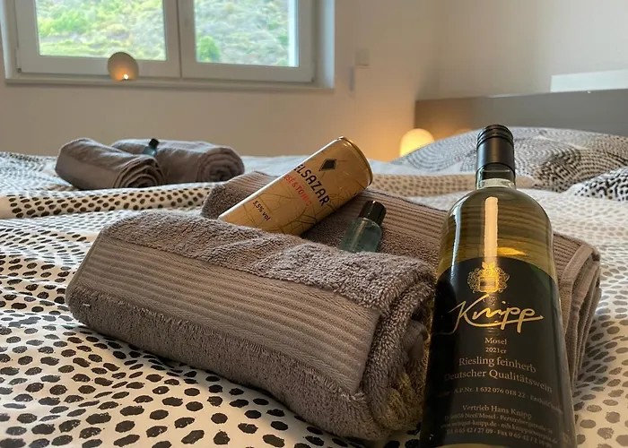 Moselpromenade Villa Moselufer, Panorama&Burg Cochem Blick, Netflix, Balkon