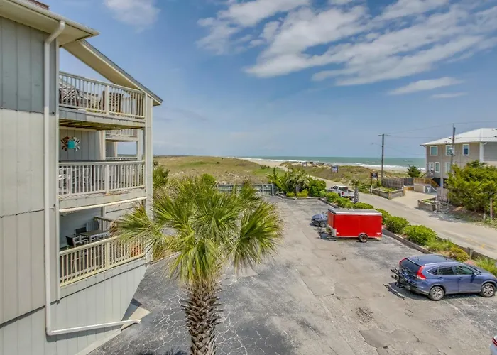 Ocean-View Balcony: Carolina Beach Condo!