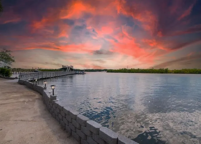 Huge Waterfront Mini-Resort With Gym, Dock And Pool