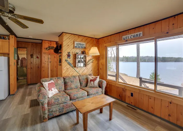 Lakefront Cabin W/ Private Dock & Beach!