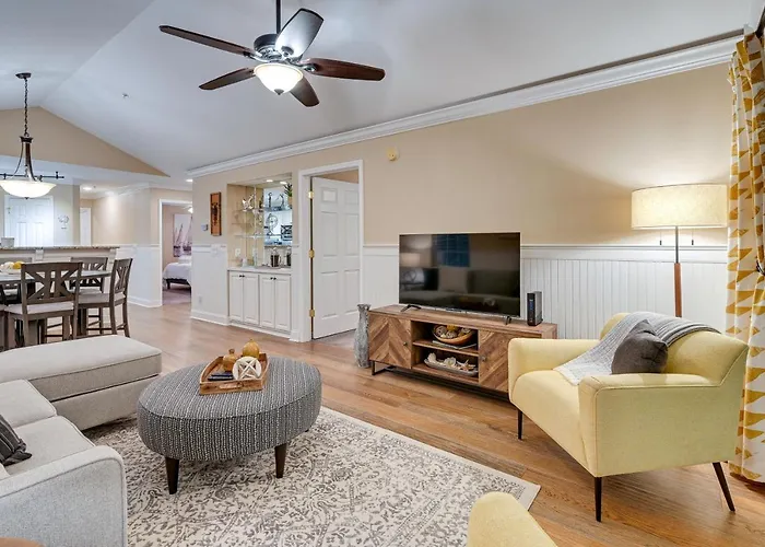 High‑End Pawleys Island Condo W/ Porch & Pools!