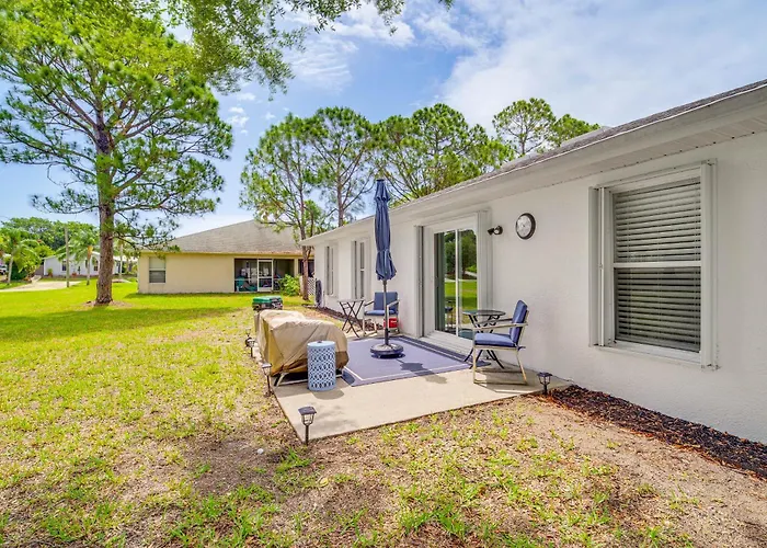 Private Yard + Patio: Central Sebastian Home!