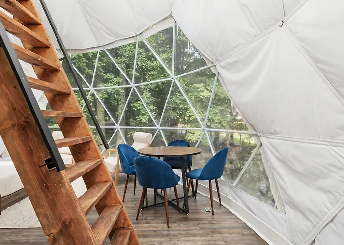 Zen Dome - Romantic Retreat, Wifi & Ac, Hot Tub, National Park 8 Min