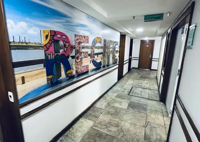 Flat 10 andar Hotel Costa Mar acesso direto praia