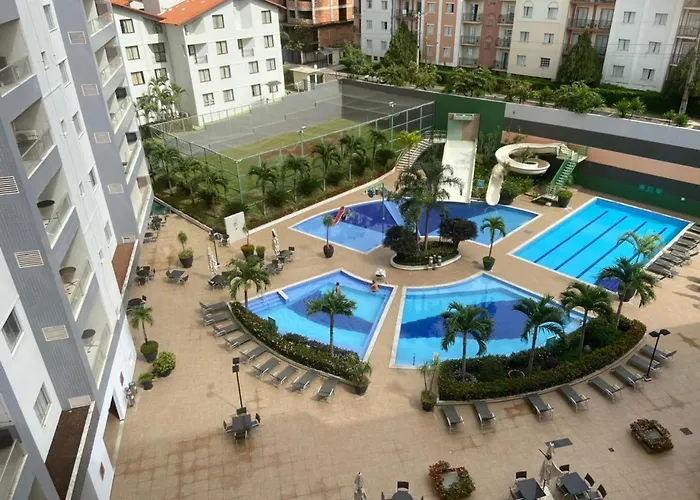 Flat Veredas 305 com ar condicionado sala - 300 metros do Hot Park