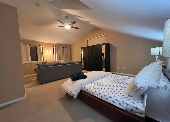 A Master Suite With Own Kitchenette And Bath