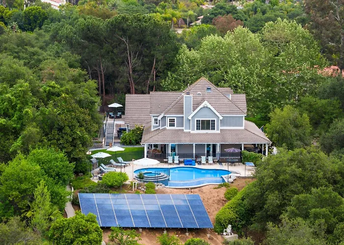 Sprawling Escondido Estate Garden Pool Games Adu'S
