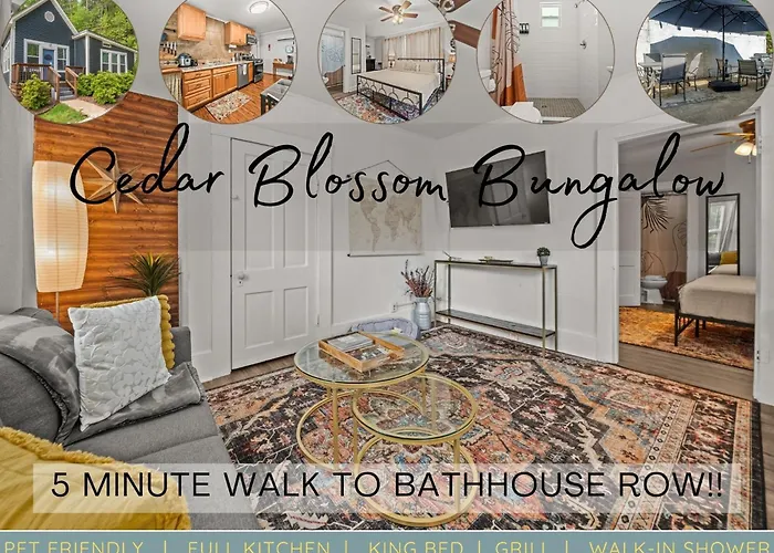 Cedar Blossom Bungalow Is A Cozy Getaway With A 5 Minute Walk To Downtown!