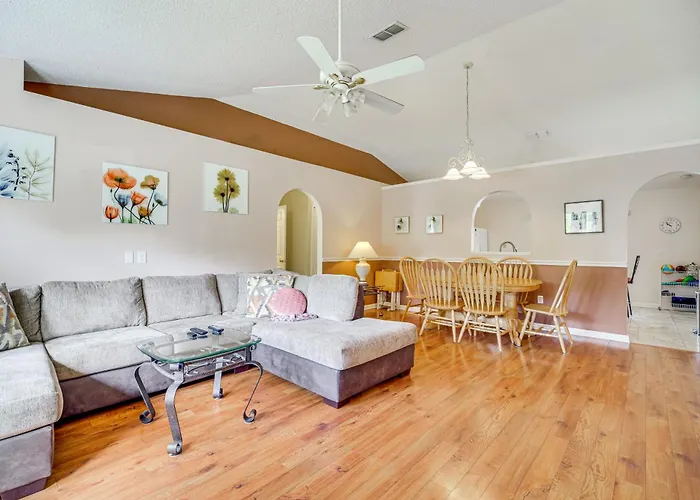 Pool & Fire Pit: Family-Friendly Palm Bay Home!