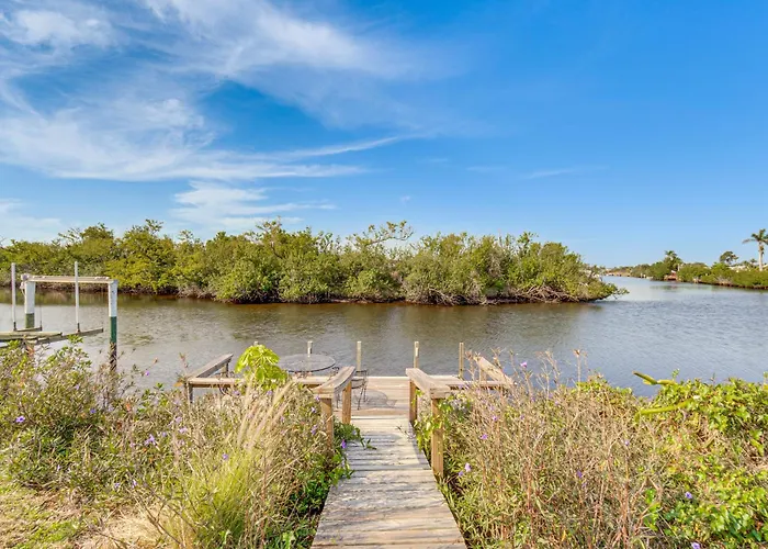Canal-Front Home W/ Private Dock In North Port!