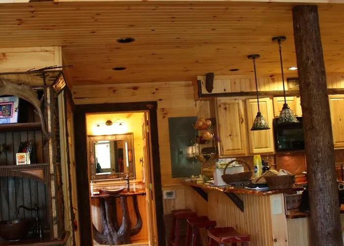 Elegantly Rustic Cabin On Secluded Island Near Lake Placid On Saranac Lake, New York