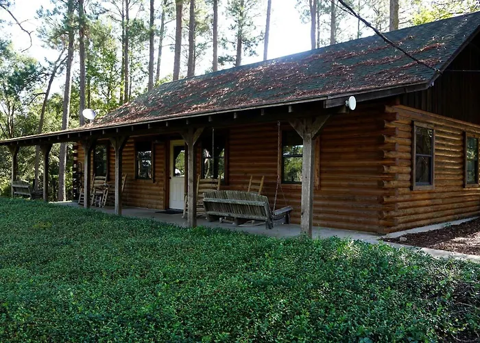 Spacious Log Cabin Rental For Family Vacations In Texas