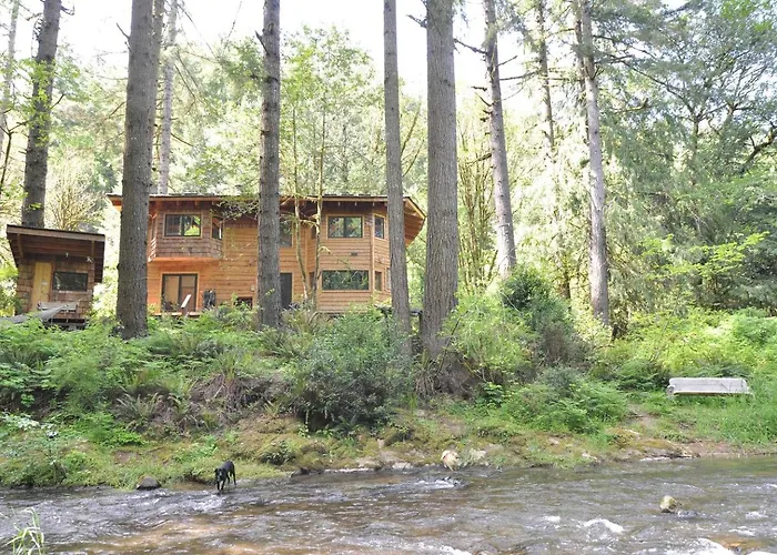 Remarkable Environmentally-Friendly Cabin In Secluded Woodlands Near Pacific Ocean, Oregon