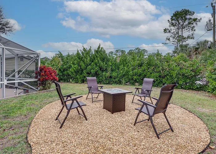 Pool & Fire Pit: Family-Friendly Palm Bay Home!