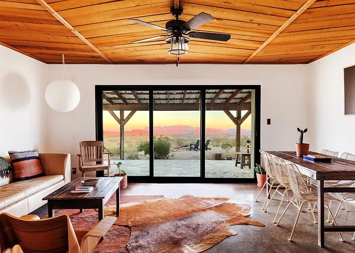 Big Bend Escape Designer Adobe With Mountain Views