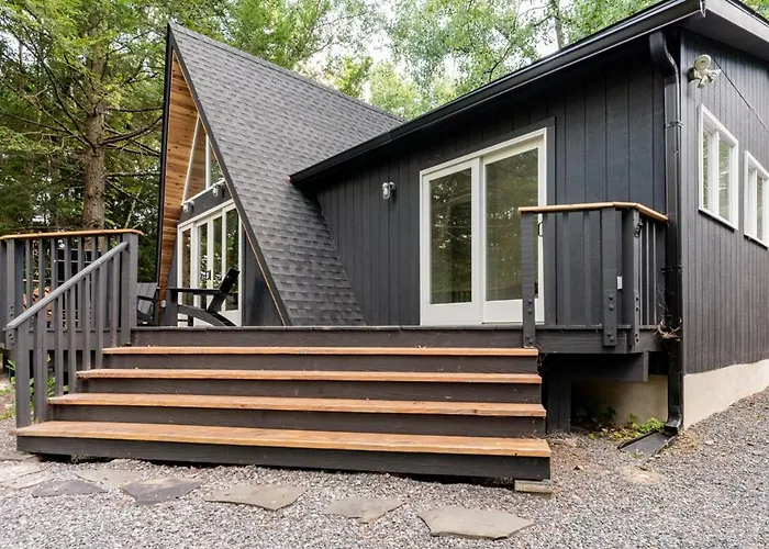 Modern A-Frame Cabin With Loft, Firepit And Grill