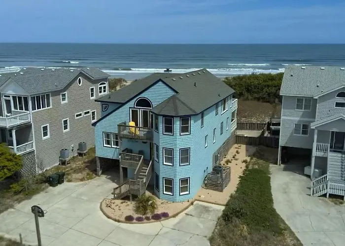 Terning Point - Corolla, Crown Point, Oceanfront, 20 Yds To Beach, Ocean View, Pool, Hot Tub, Pets Ok