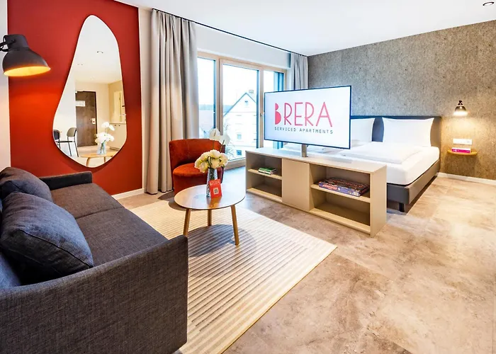 MyFlats Studio Apartements-klimatisiert-nahe Ravensburger Spiele-kostenfreie TG-Plätze