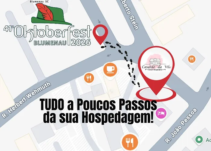 Casarao Da Vila Smart Hospedaria - Vila Germanica - Sua Hospedagem A Poucos Passos Da Oktoberfest