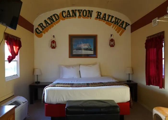 Historic Rail Car On Route 66