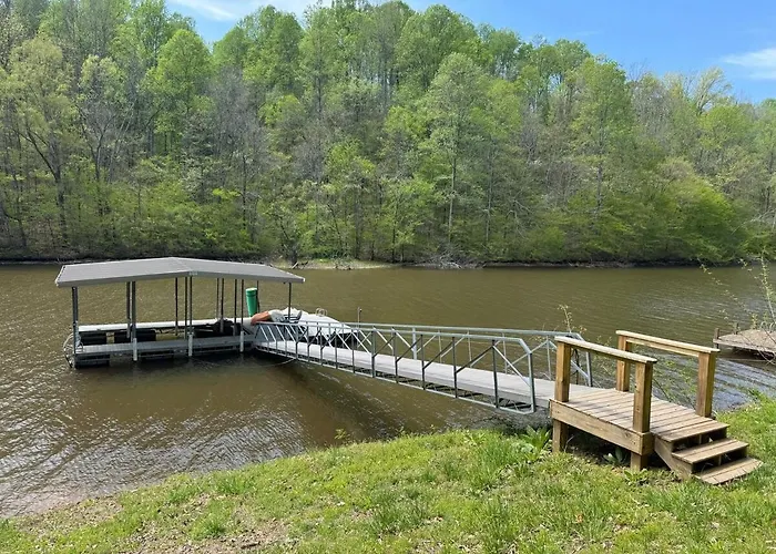 A-Frame On Tims Ford Lake Private Boat Dock With Slip