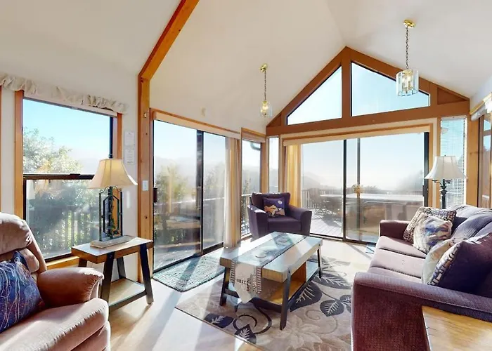 Tranquil Dog-Friendly Coastal Escape With Private Hot Tub Patio & Nature Views