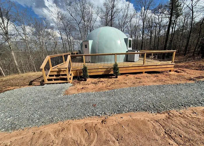 Secluded Woodland Geodome With Panoramic Views & Private Trails In Milledgeville, Georgia