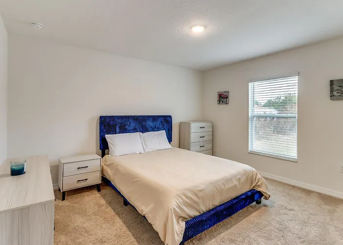 Sleek + Convenient Palm Bay Stay: Bring Your Pet!