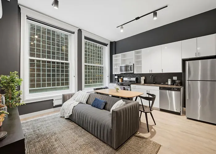 The Plymouth Chicago 4-Br Apartment In Printers Row - Free Parking, Gym & Rooftop