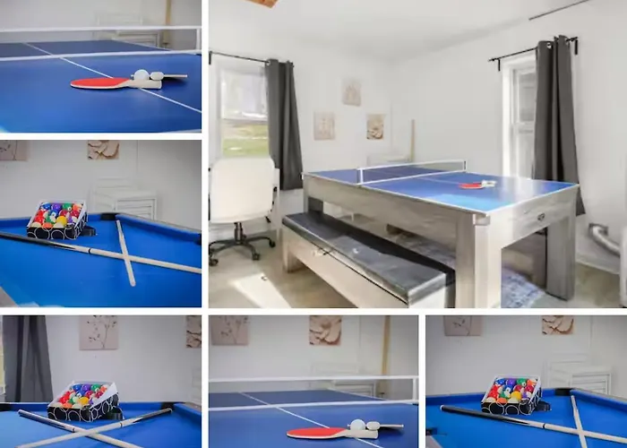 Modern 3Br Home Game Room Pool & Ping-Pong