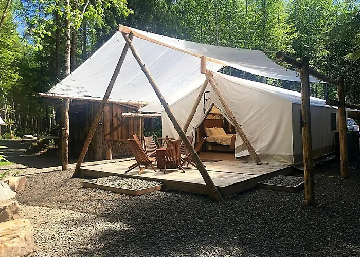 Beautiful Safari Tent Near Olympic National Park For An Amazing Glamping Experience Near Forks, Washington
