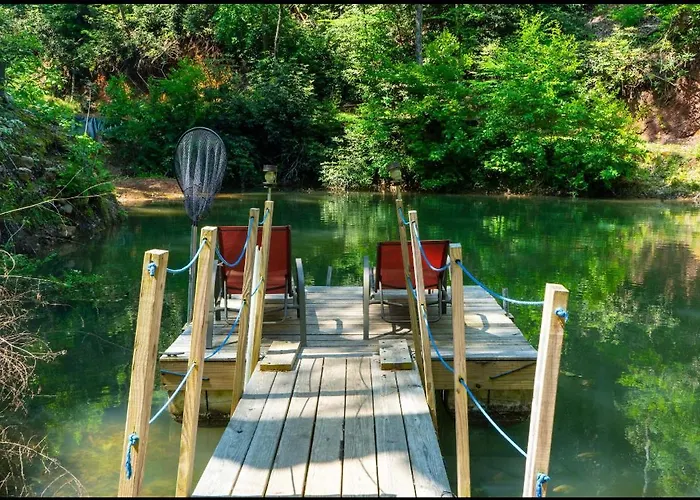 Tiny Fox Pond Side Retreat With Forest Views