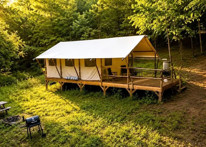Secluded Off-Grid Glamping Tent On 180 Acres Near Ponds & Forest Trails, Lenoir, Nc