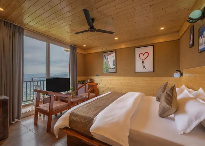 The Charvi Resort I Wooden Rooms With Pvt Balconies L Vacations I Conference I Mice I Family Events I Open Air Terrace I Sky Bonfire I Kufri Shimla By Exotic Stays