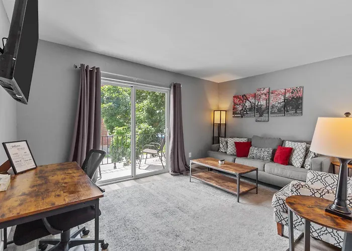 Luxurious 2-Bedroom Abode With Elevated Comforts Near Main Street