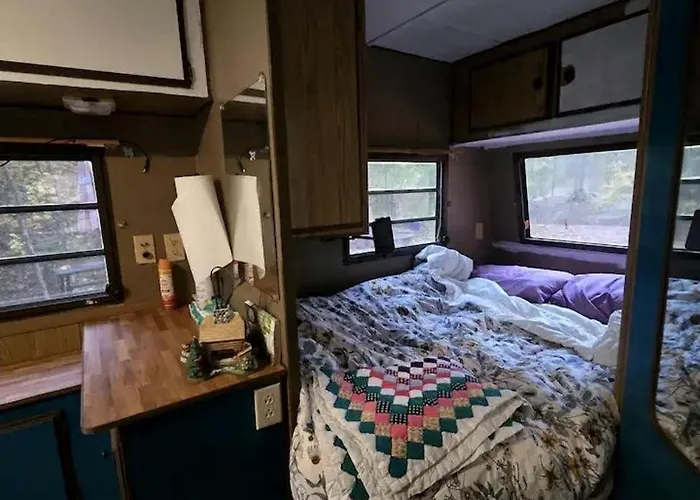 Cute Off-Grid Camper On An Exotic-Animal Farm For A Unique Getaway Near Charleston, West Virginia
