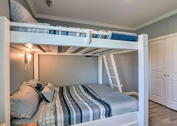 Ocean View + Wraparound Deck: Crystal Beach Home!