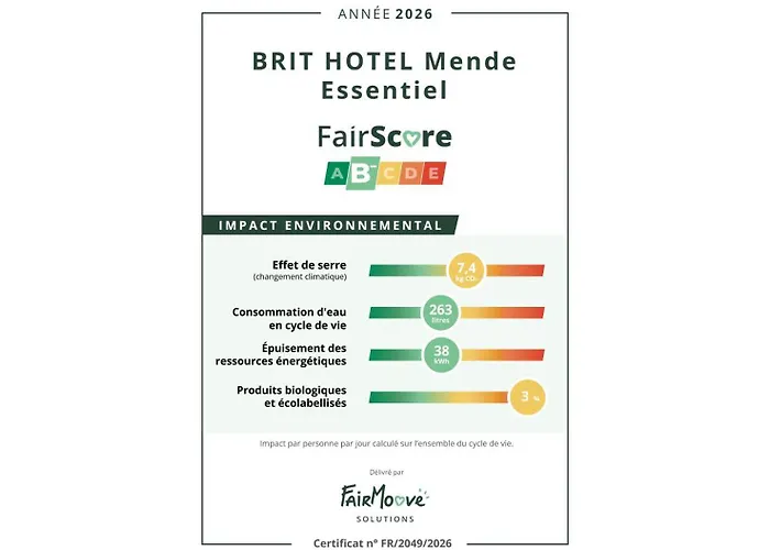 Brit Hotel Essentiel Deltour Mende